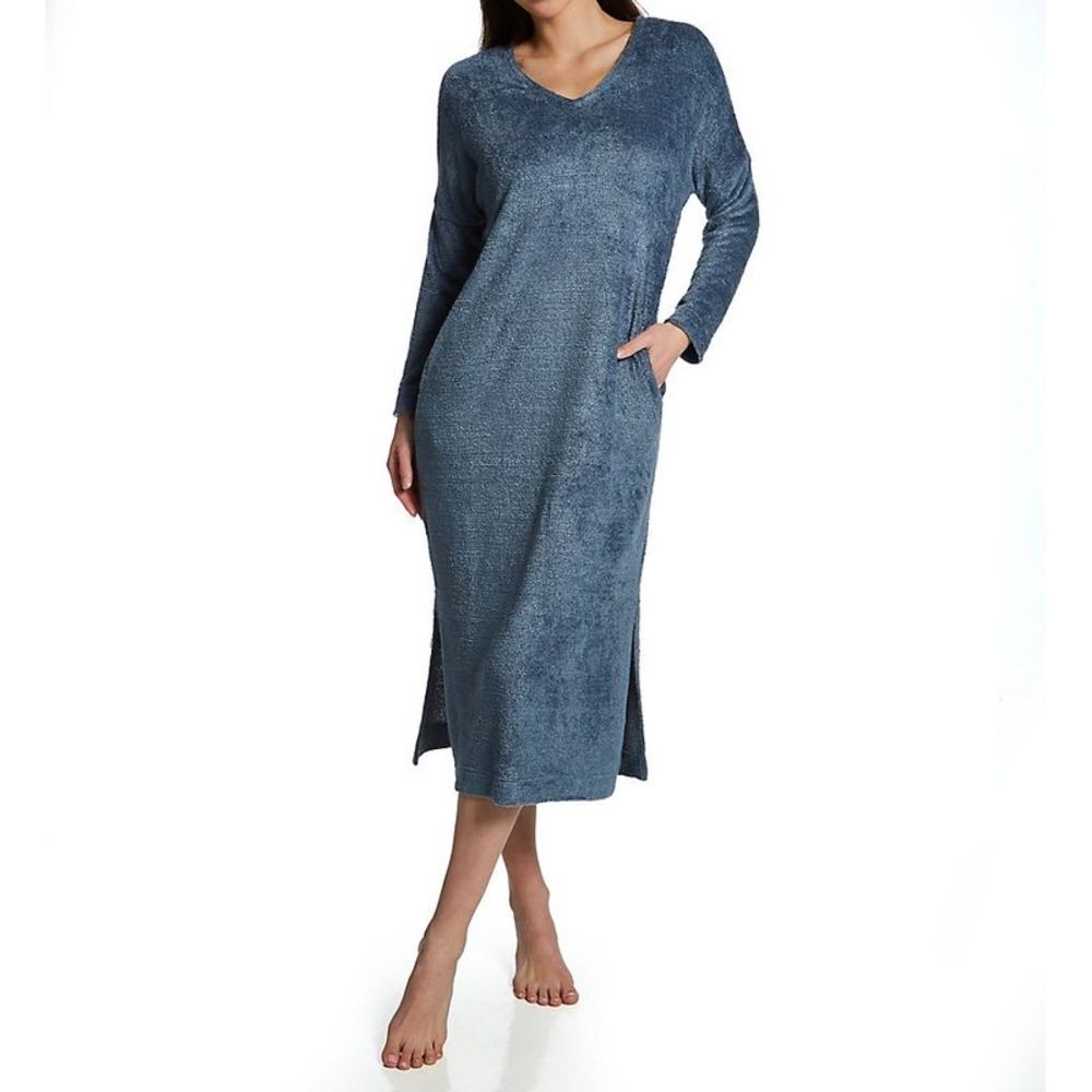N by Natori Unwind Feathered Chenille Lounger -  Blue Granite  SC0048